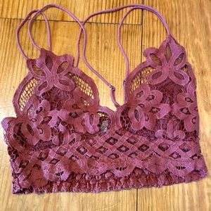 Free people longline bralette, Xs/s, crop lace tank